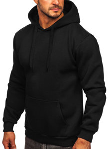 Men's Kangaroo Hoodie Black Bolf 1004