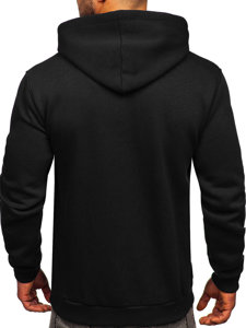 Men's Kangaroo Hoodie Black Bolf 1004