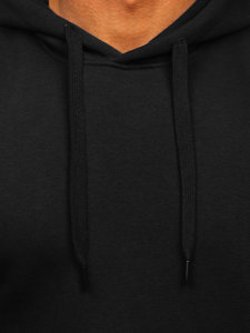 Men's Kangaroo Hoodie Black Bolf 1004