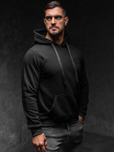 Men's Kangaroo Hoodie Black Bolf MB001A1