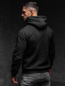 Men's Kangaroo Hoodie Black Bolf MB001A1