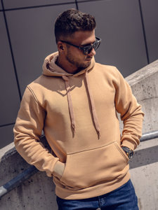 Men's Kangaroo Hoodie Brown Bolf 1004