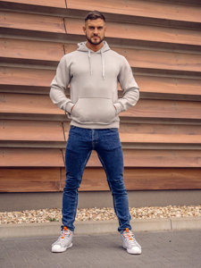 Men's Kangaroo Hoodie Grey Bolf 1004