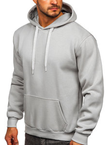 Men's Kangaroo Hoodie Grey Bolf 1004