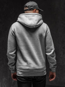 Men's Kangaroo Hoodie Grey Bolf 2009A1