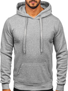 Men's Kangaroo Hoodie Grey Bolf MB001