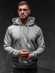 Men's Kangaroo Hoodie Grey Bolf MB001A1