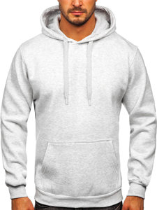 Men's Kangaroo Hoodie Light Grey Bolf 1004