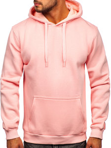 Men's Kangaroo Hoodie Light Pink Bolf 1004