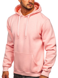 Men's Kangaroo Hoodie Light Pink Bolf 1004