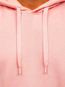 Men's Kangaroo Hoodie Light Pink Bolf 1004