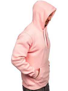 Men's Kangaroo Hoodie Light Pink Bolf 1004