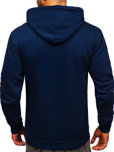 Men's Kangaroo Hoodie Navy Blue Bolf 1004