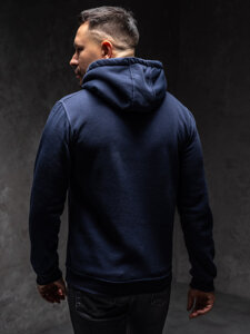 Men's Kangaroo Hoodie Navy Blue Bolf MB001A1