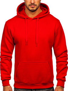 Men's Kangaroo Hoodie Red Bolf 1004