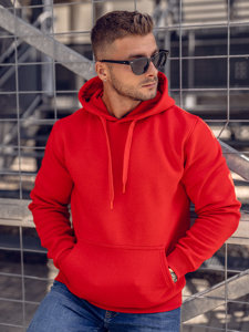 Men's Kangaroo Hoodie Red Bolf 1004