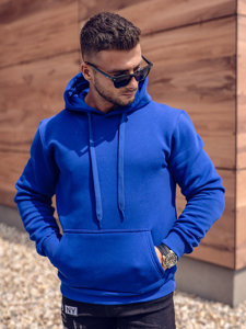 Men's Kangaroo Hoodie Royal Blue Bolf 1004