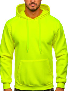 Men's Kangaroo Hoodie Yellow-Neon Bolf 1004