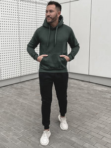 Men's Kangaroo Tracksuit Dark Green Bolf D002