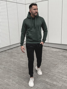 Men's Kangaroo Tracksuit Dark Green Bolf D002