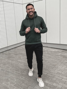 Men's Kangaroo Tracksuit Dark Green Bolf D002