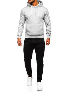 Men's Kangaroo Tracksuit Light Grey Bolf D002