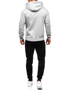 Men's Kangaroo Tracksuit Light Grey Bolf D002