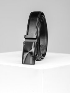 Men’s Leather Belt Black Bolf C003