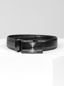 Men’s Leather Belt Black Bolf C004