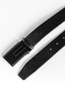 Men’s Leather Belt Black Bolf C008