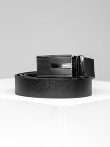 Men’s Leather Belt Black Bolf C008