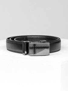 Men’s Leather Belt Black Bolf C009