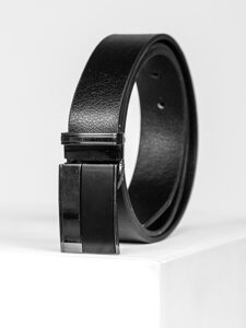 Men’s Leather Belt Black Bolf C012