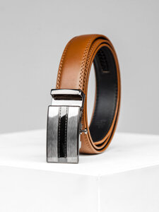 Men’s Leather Belt Brown Bolf C006