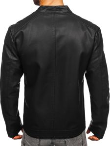 Men's Leather Jacket Black Bolf 1122