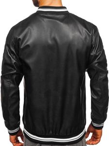 Men's Leather Jacket Black Bolf 1132