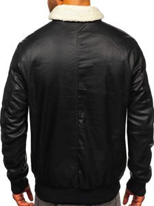 Men's Leather Jacket Black Bolf 1178