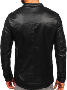 Men's Leather Jacket Black Bolf 11Z8025