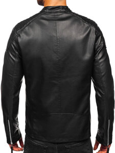 Men's Leather Jacket Black Bolf 11Z8057