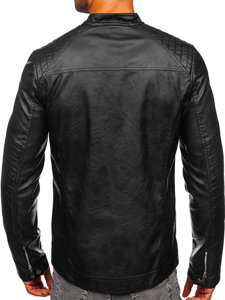 Men's Leather Jacket Black Bolf 11Z8066