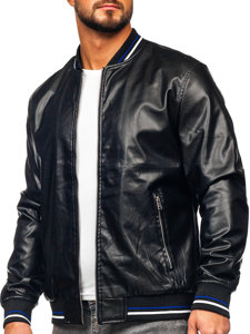 Men’s Leather Jacket Black Bolf 6707