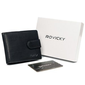 Men's Leather Wallet Black 12230