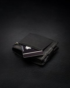 Men's Leather Wallet Black 12230