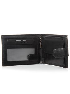 Men's Leather Wallet Black 3080