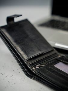 Men's Leather Wallet Black 3080