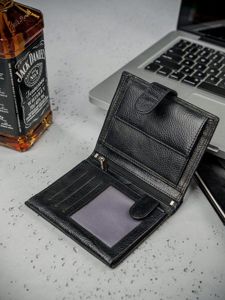 Men's Leather Wallet Black 3082