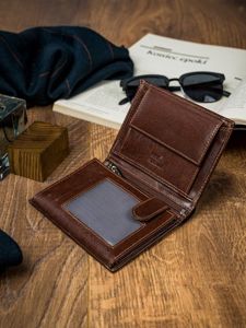 Men's Leather Wallet Brown 4516