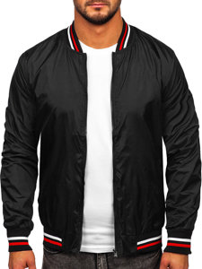 Men's Lightweight Bomber Jacket Black 8M96