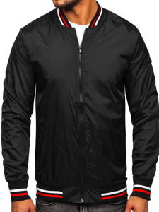 Men's Lightweight Bomber Jacket Black 8M96