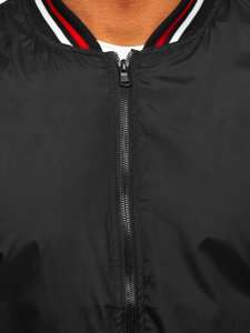 Men's Lightweight Bomber Jacket Black 8M96